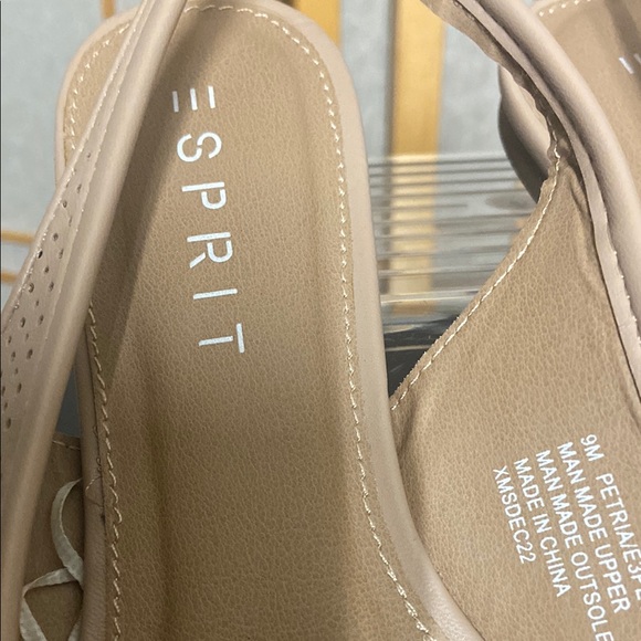 Beige Perforated Slingback Flats - Picture 5 of 5